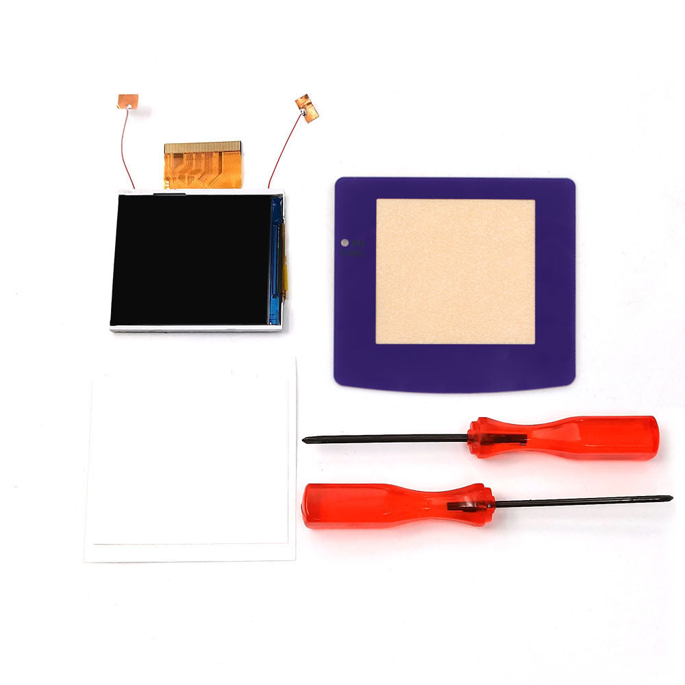 Multi Color Lens Real Drop In 2.45" GBC IPS Backlight Screen PCB Mod Kits Replacement Easy Installation OSD Pixel Effect For Gameboy Color No need welding