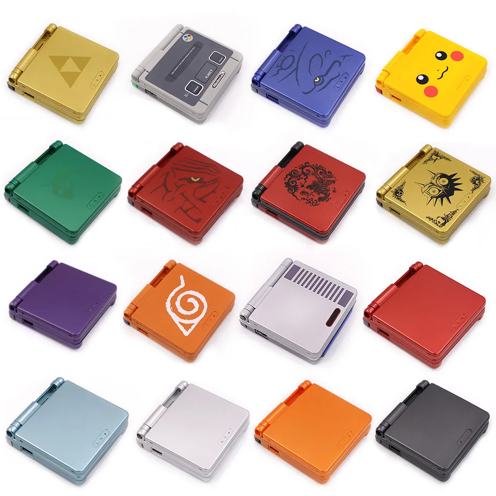 Colorful UV New Housing Shell For Gameboy Advance SP GBA SP Console Replacement Plastic Case