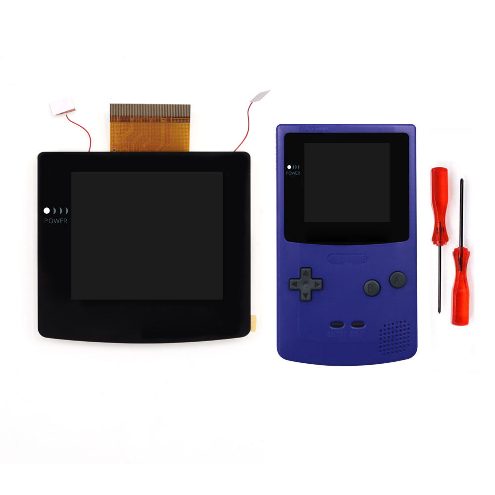 Laminated 2.45" GBC IPS All-in-one HD Backlight Screen Easy Installation OSD Pixel Effect For Gameboy Color GBC with Shell