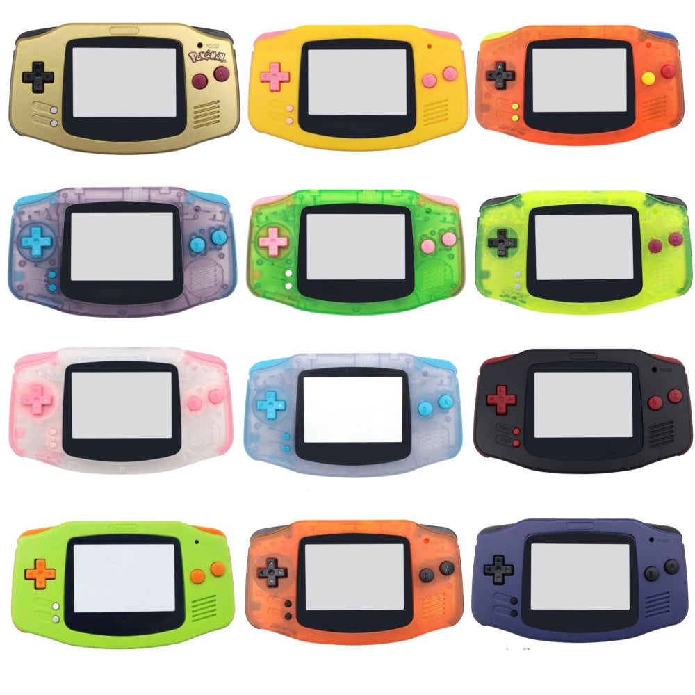 New Housing Shell For Game boy Advance GBA Console Replacement Plastic Case Full set Fits For Laminated V5 ,V2 Screen