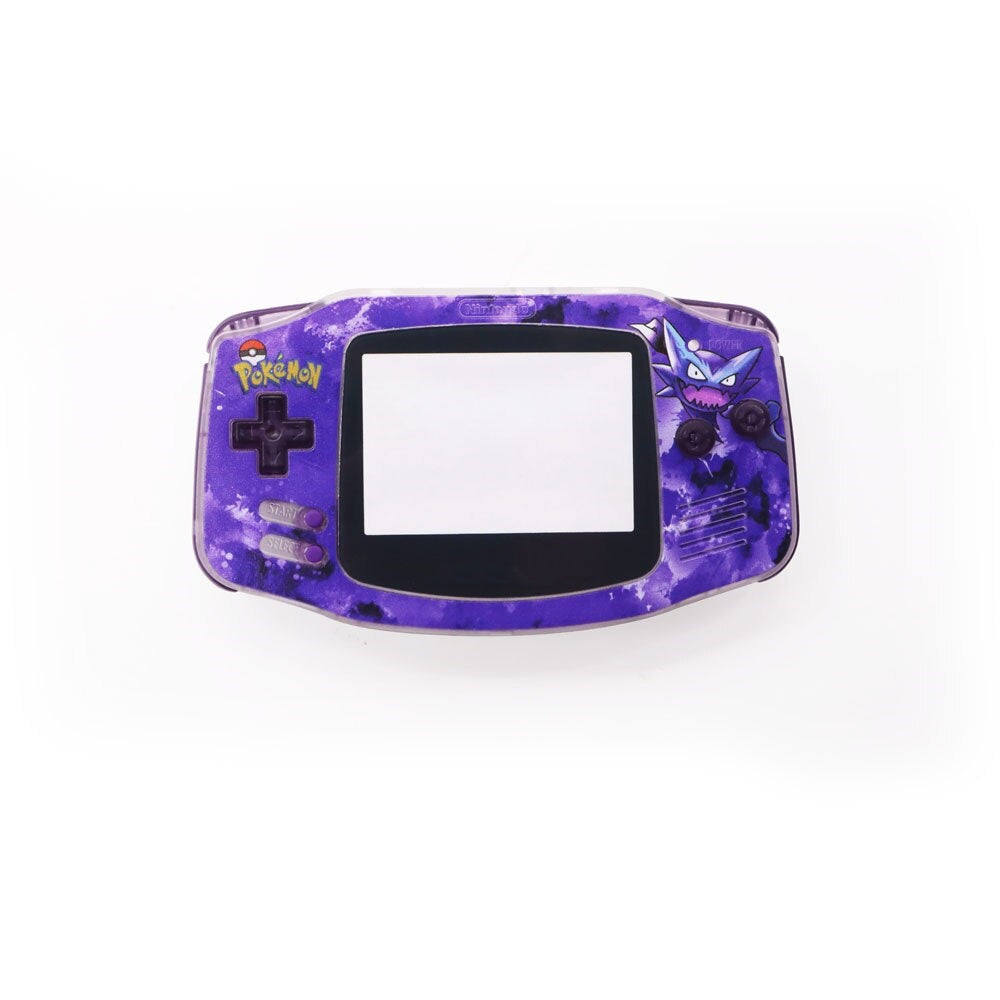 New UV Housing Shell For Game boy Advance GBA Console Replacement Plastic Case Full set Fits For Laminated V5 ,V2 Screen
