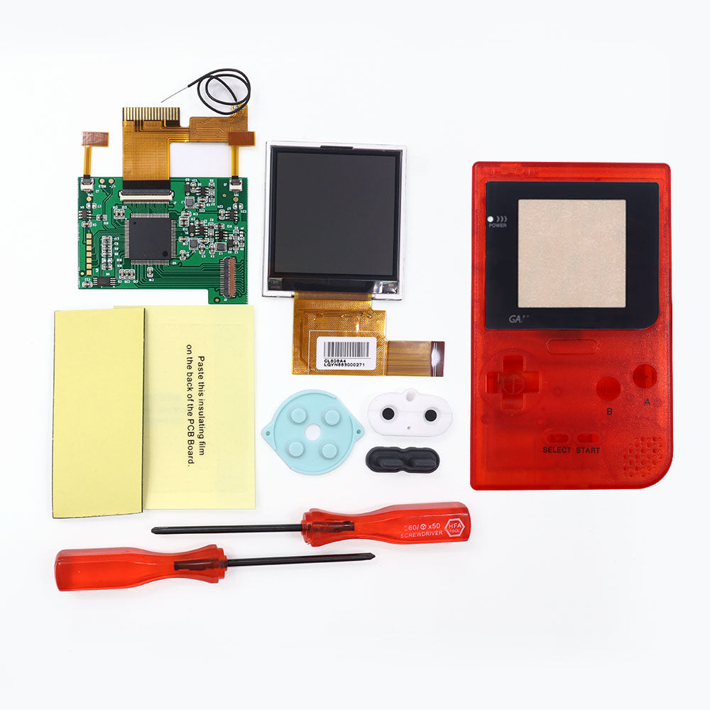 2.2 inch 8 Colors Changing Image GBP BackLight LCD Replacement Mod Kits HighLight Kits for GameBoy Pocket Console