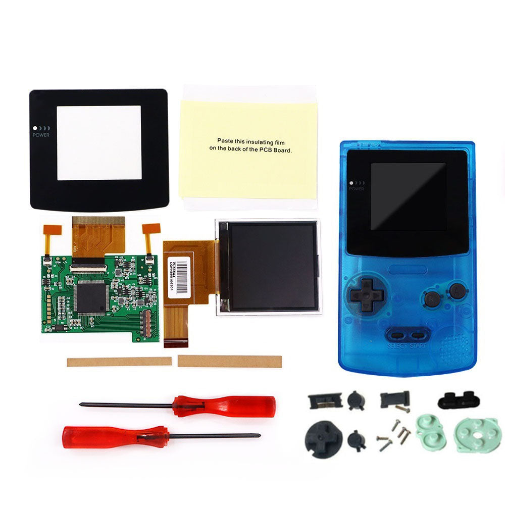 8 Color Mode GBC 2.2 inch LCD Screen Kits With 2 Sensor Adjustment Brightness Backlight Screen For GameBoy Color GBC