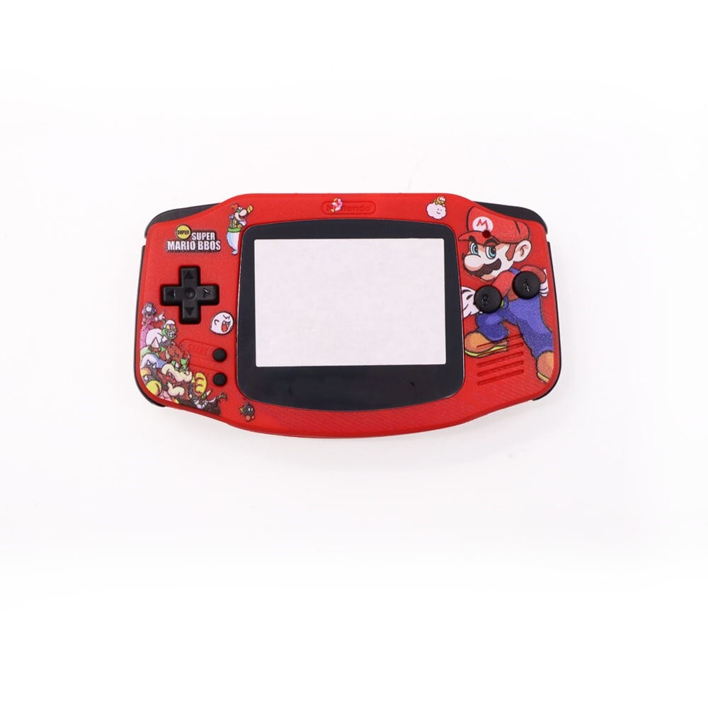New UV Housing Shell For Game boy Advance GBA Console Replacement Plastic Case Full set Fits For Laminated V5 ,V2 Screen