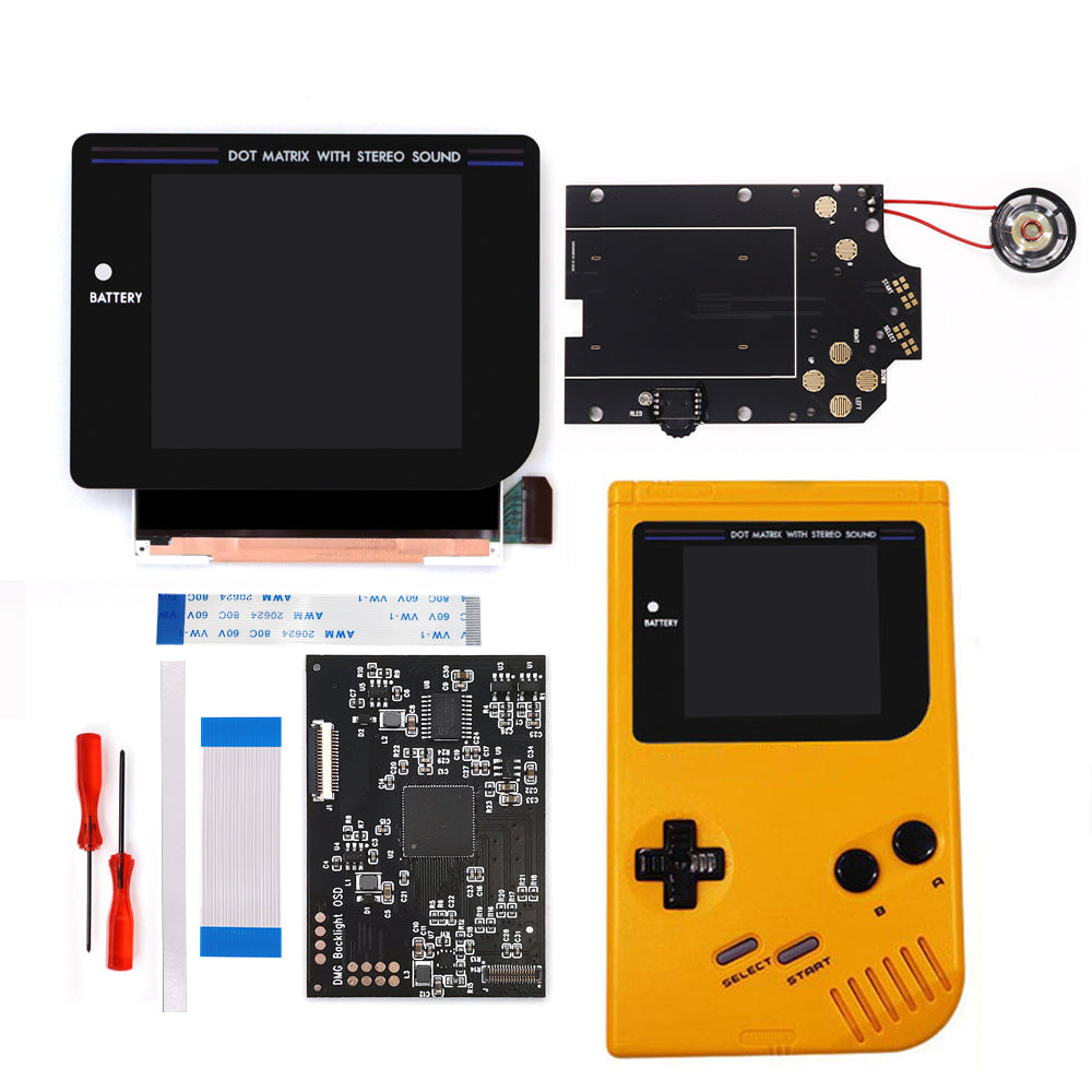 Black/White Laminated Q5 3.1 inches Larger Display HD IPS RIPS Screen OSD FRM For GBO DMG LCD Kits Housing Shell Case
