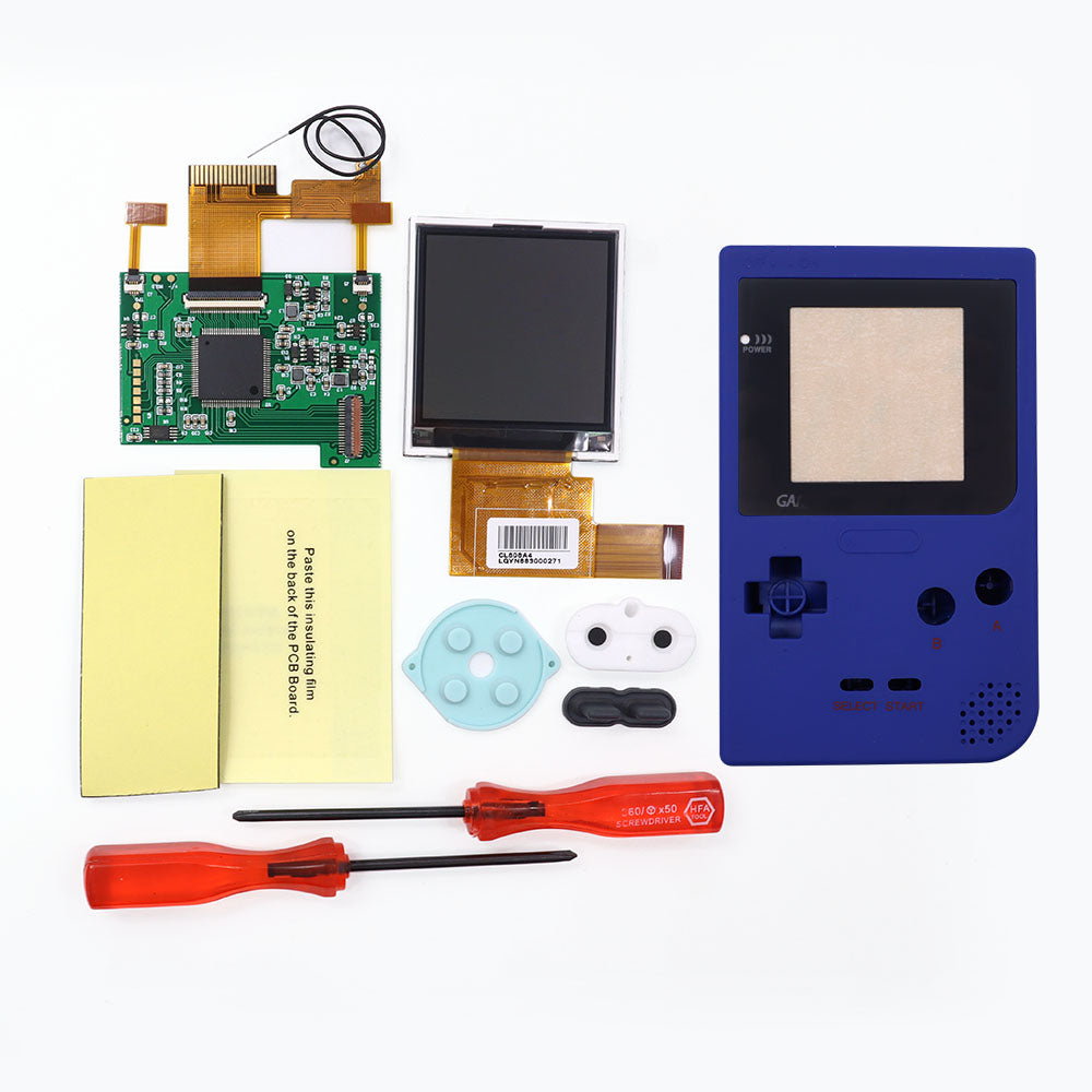 2.2 inch 8 Colors Changing Image GBP BackLight LCD Replacement Mod Kits HighLight Kits for GameBoy Pocket Console