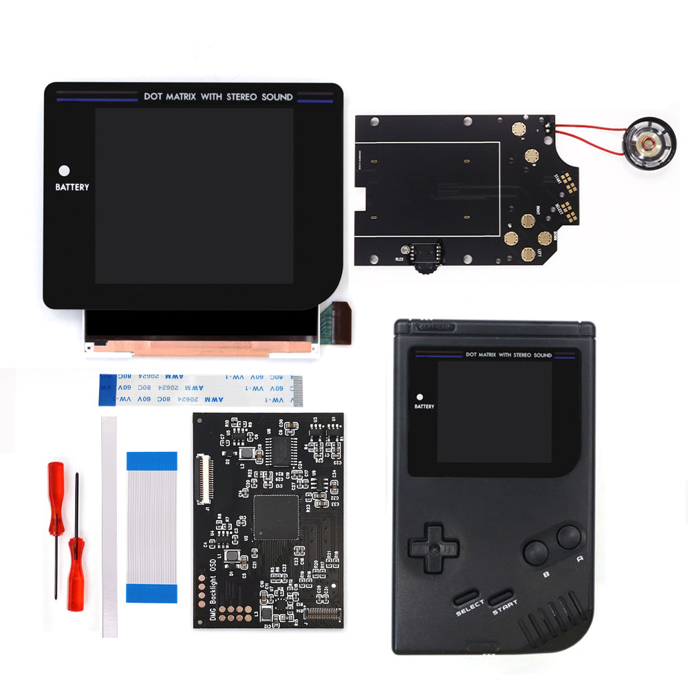 Black/White Laminated Q5 3.1 inches Larger Display HD IPS RIPS Screen OSD FRM For GBO DMG LCD Kits Housing Shell Case