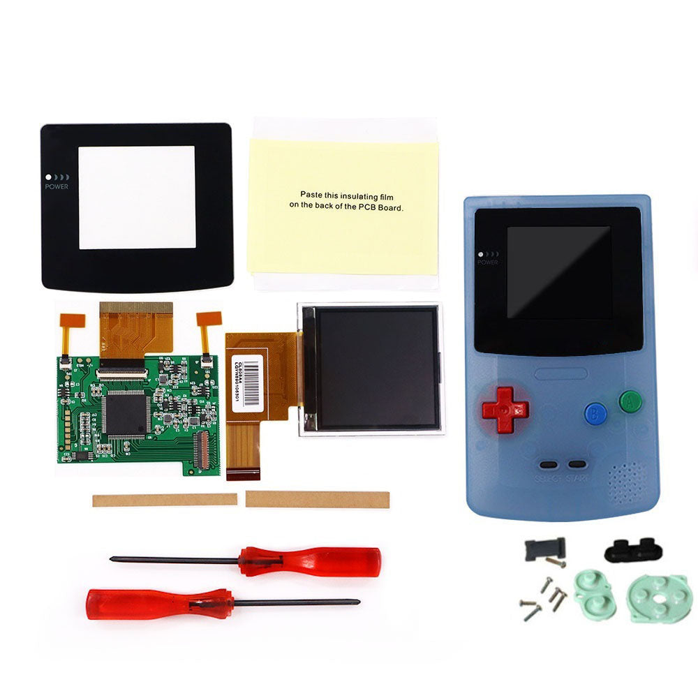 8 Color Mode GBC 2.2 inch LCD Screen Kits With 2 Sensor Adjustment Brightness Backlight Screen For GameBoy Color GBC