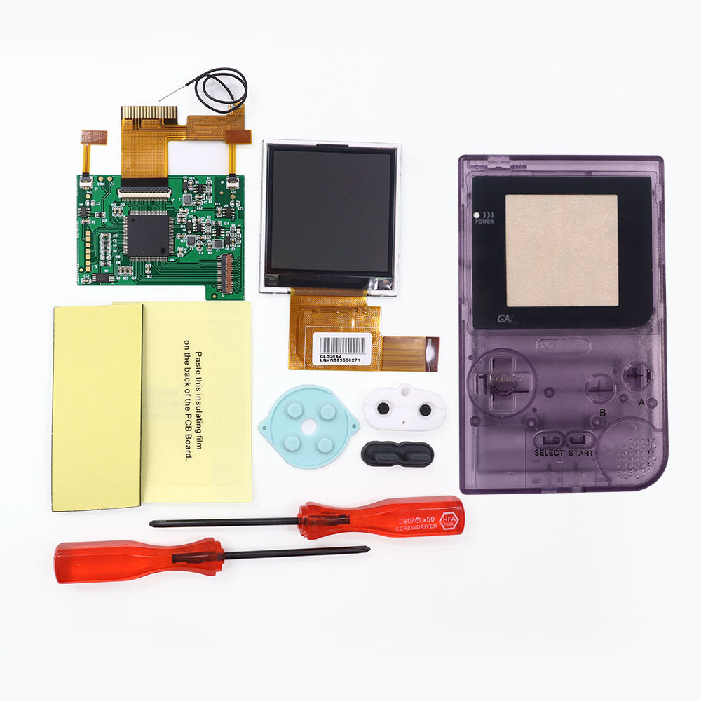 2.2 inch 8 Colors Changing Image GBP BackLight LCD Replacement Mod Kits HighLight Kits for GameBoy Pocket Console