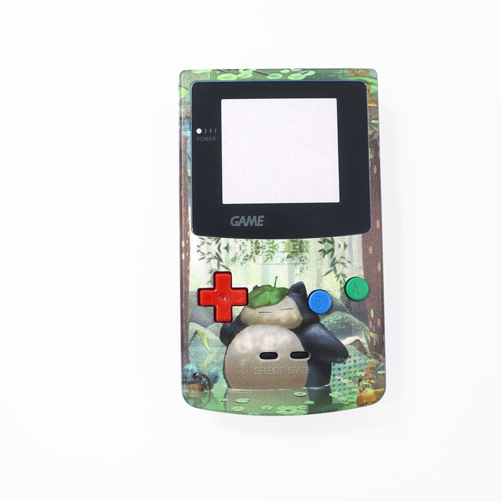 For Gameboy Color GBC Classic Game Console UV Full Housing Case Plastic Shell With Lens, Buttons