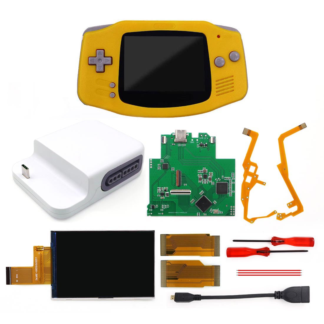 Newest Wireless 720P HDMI GBA Bluetooth Dock Kit V2 For Game Boy Advance GBA Support Bluetooth Wireless Controller