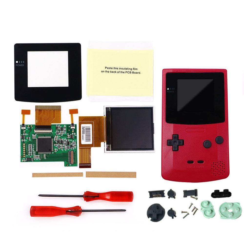 8 Color Mode GBC 2.2 inch LCD Screen Kits With 2 Sensor Adjustment Brightness Backlight Screen For GameBoy Color GBC