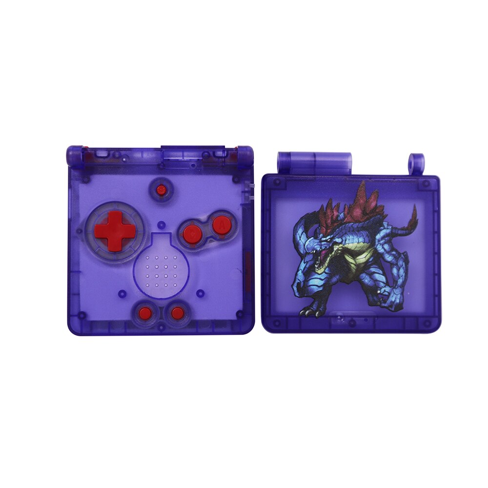 Colorful UV New Housing Shell For Gameboy Advance SP GBA SP Console Replacement Plastic Case