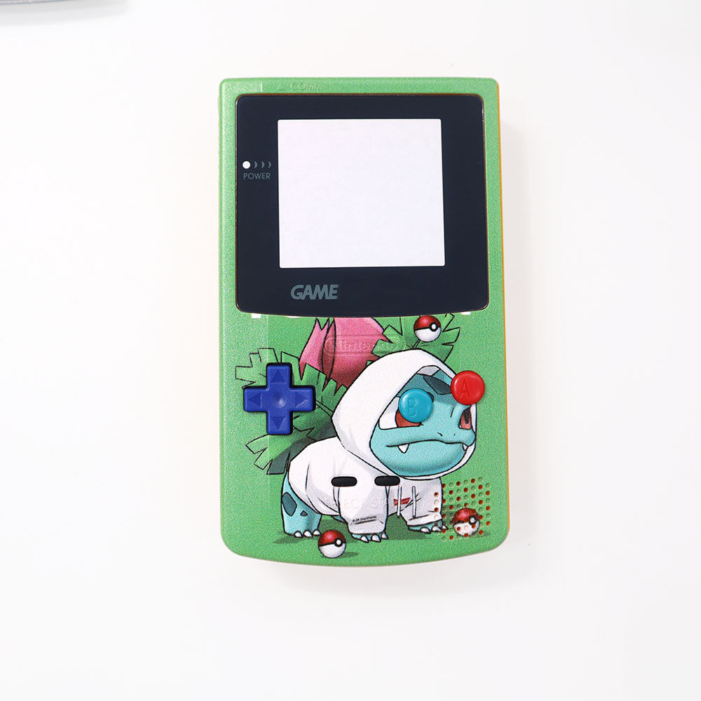 For Gameboy Color GBC Classic Game Console UV Full Housing Case Plastic Shell With Lens, Buttons