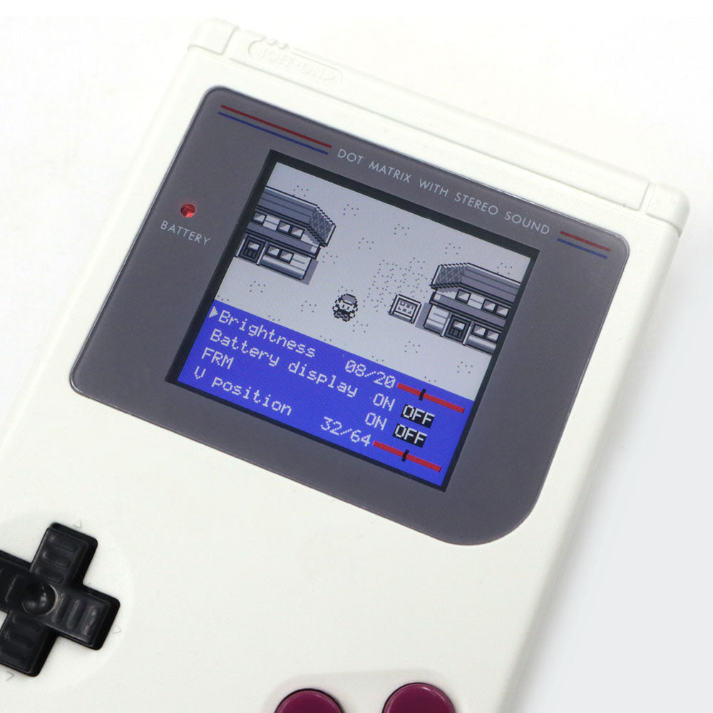 Rechargeable V5 Pro IPS Screen RIPS Housing Color Case Pixel OSD FRM Backlight Highbright LCD Mod Kits for GAMEBOY DMG GBO