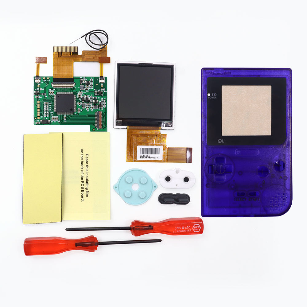 2.2 inch 8 Colors Changing Image GBP BackLight LCD Replacement Mod Kits HighLight Kits for GameBoy Pocket Console