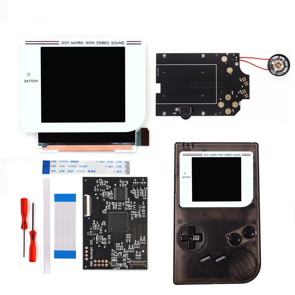 Black/White Laminated Q5 3.1 inches Larger Display HD IPS RIPS Screen OSD FRM For GBO DMG LCD Kits Housing Shell Case