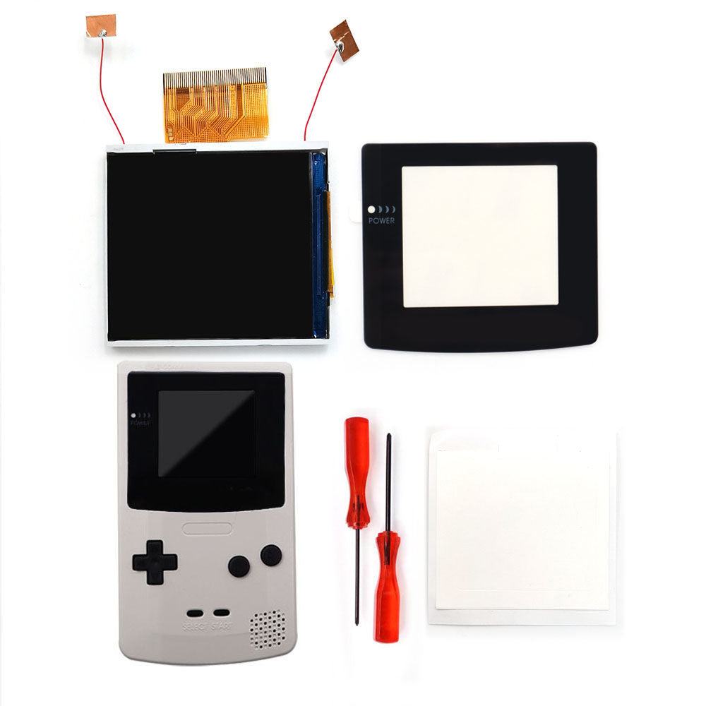 Real Drop In 2.45" GBC IPS Backlight Screen PCB Mod Kits Replacement Easy Installation OSD Pixel Effect For Gameboy Color