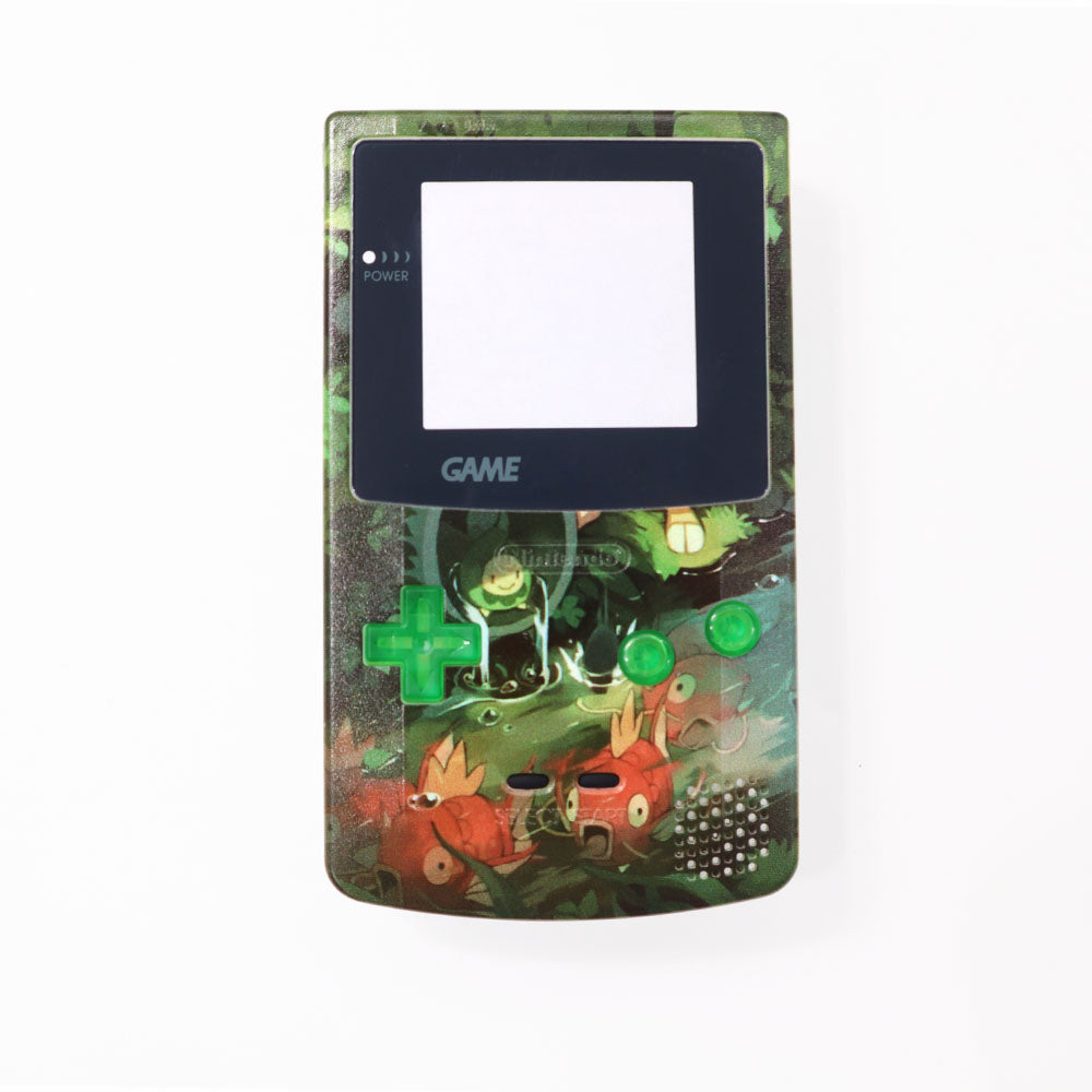 For Gameboy Color GBC Classic Game Console UV Full Housing Case Plastic Shell With Lens, Buttons