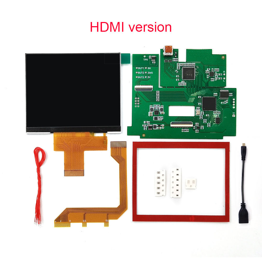 For Sega GG LCD Highlight Screen Kit 3.5" 640*480 Retro Pixel HD IPS Backlight LCD display For Game Gear Console TV HDMI Output