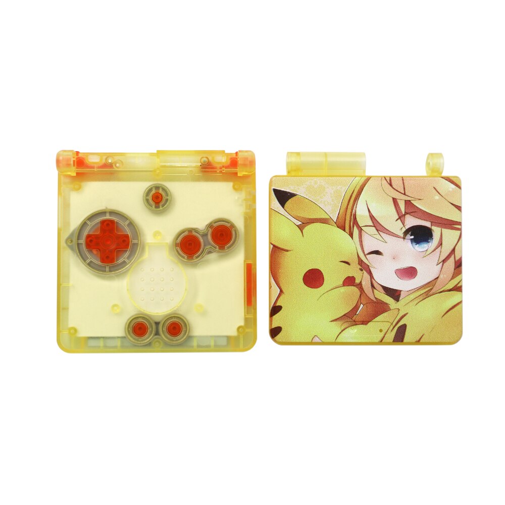 Colorful UV New Housing Shell For Gameboy Advance SP GBA SP Console Replacement Plastic Case
