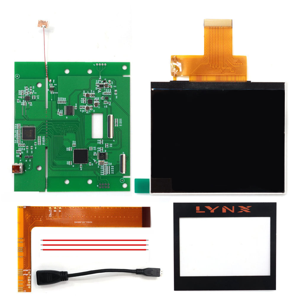 HISPEEDIDO For Atari LYNX 1st 720P HDMI IPS LCD Kits, 3.5 inch 640*480 Touch Control HD Screen Replacement Kits Console Spares