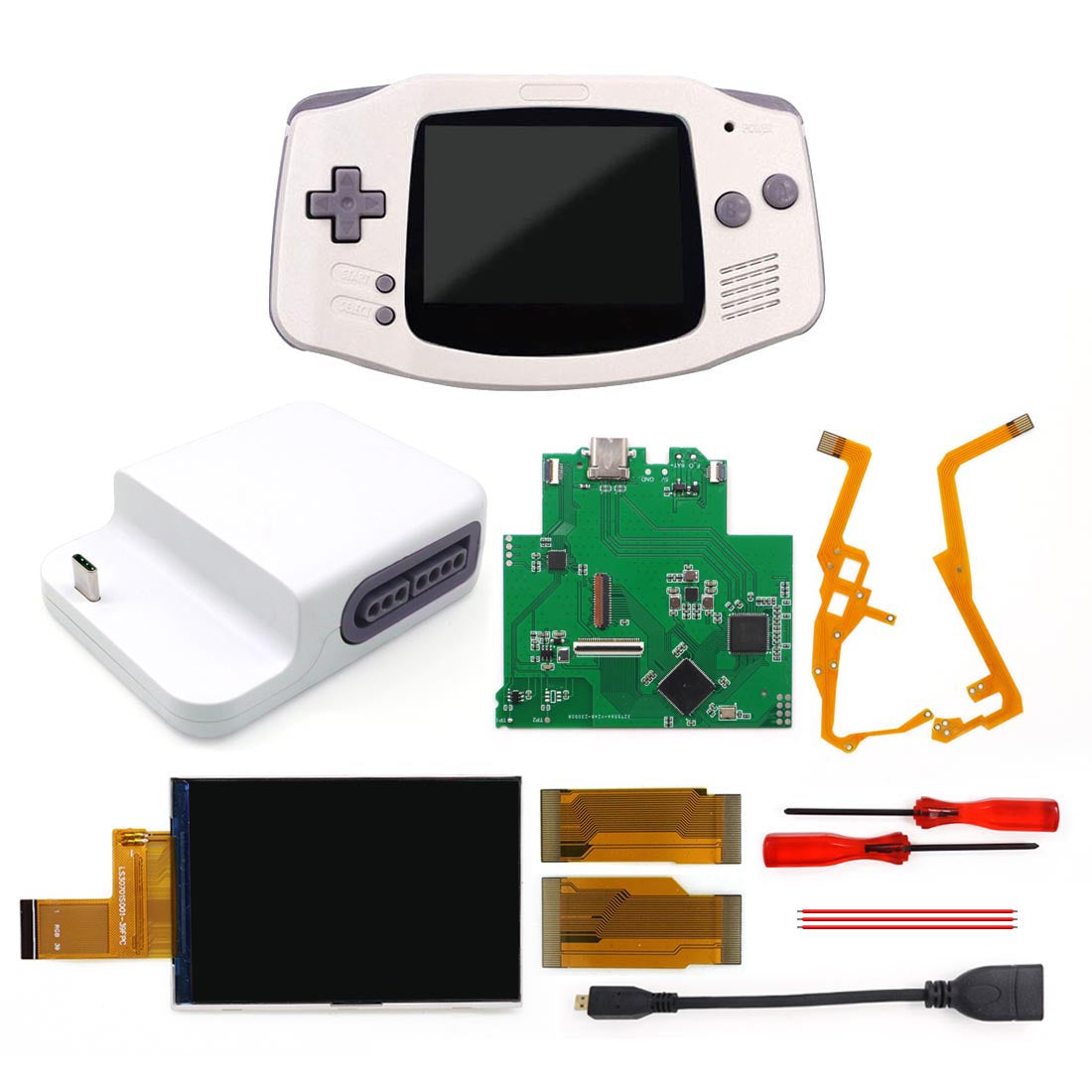 Newest Wireless 720P HDMI GBA Bluetooth Dock Kit V2 For Game Boy Advance GBA Support Bluetooth Wireless Controller