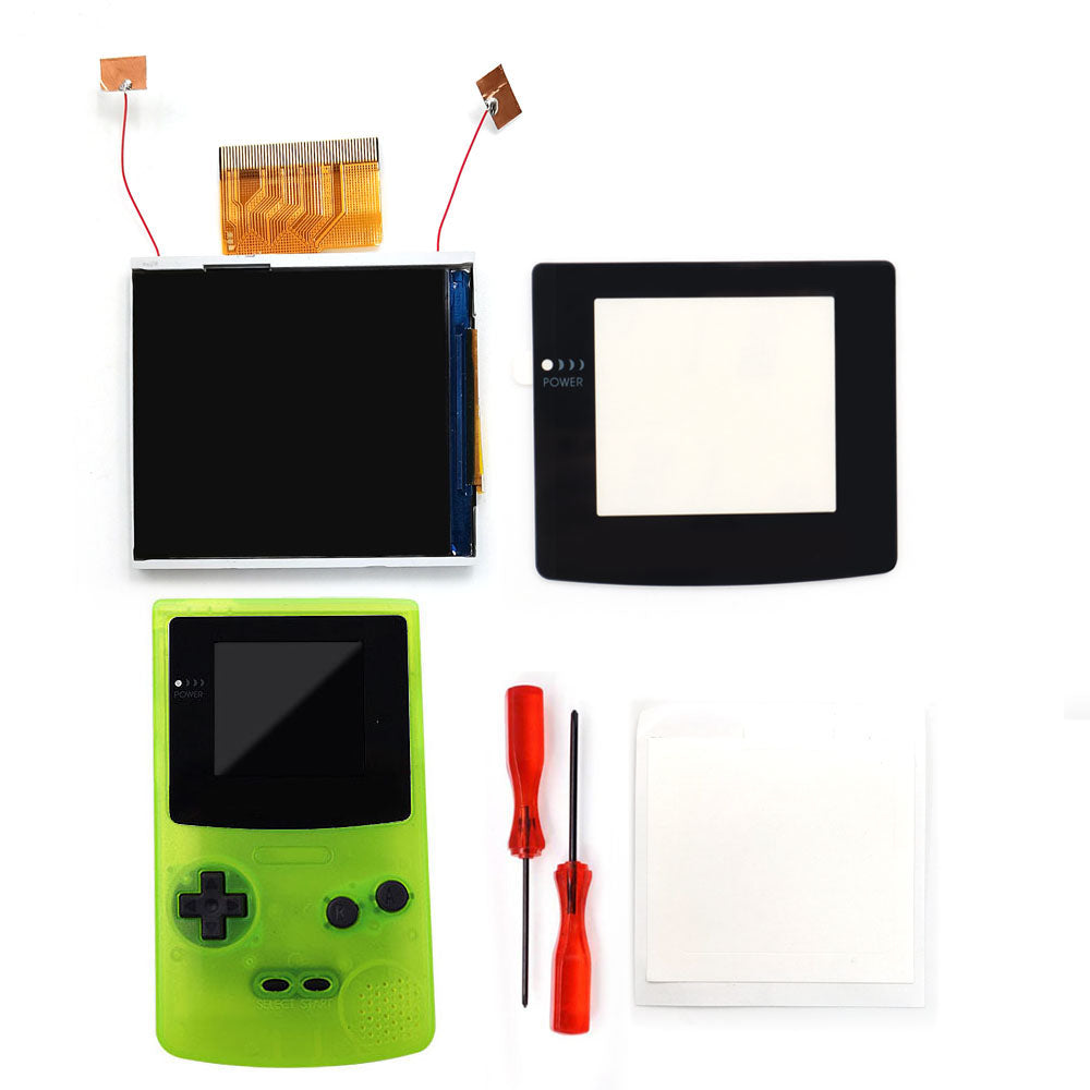 Real Drop In 2.45" GBC IPS Backlight Screen PCB Mod Kits Replacement Easy Installation OSD Pixel Effect For Gameboy Color