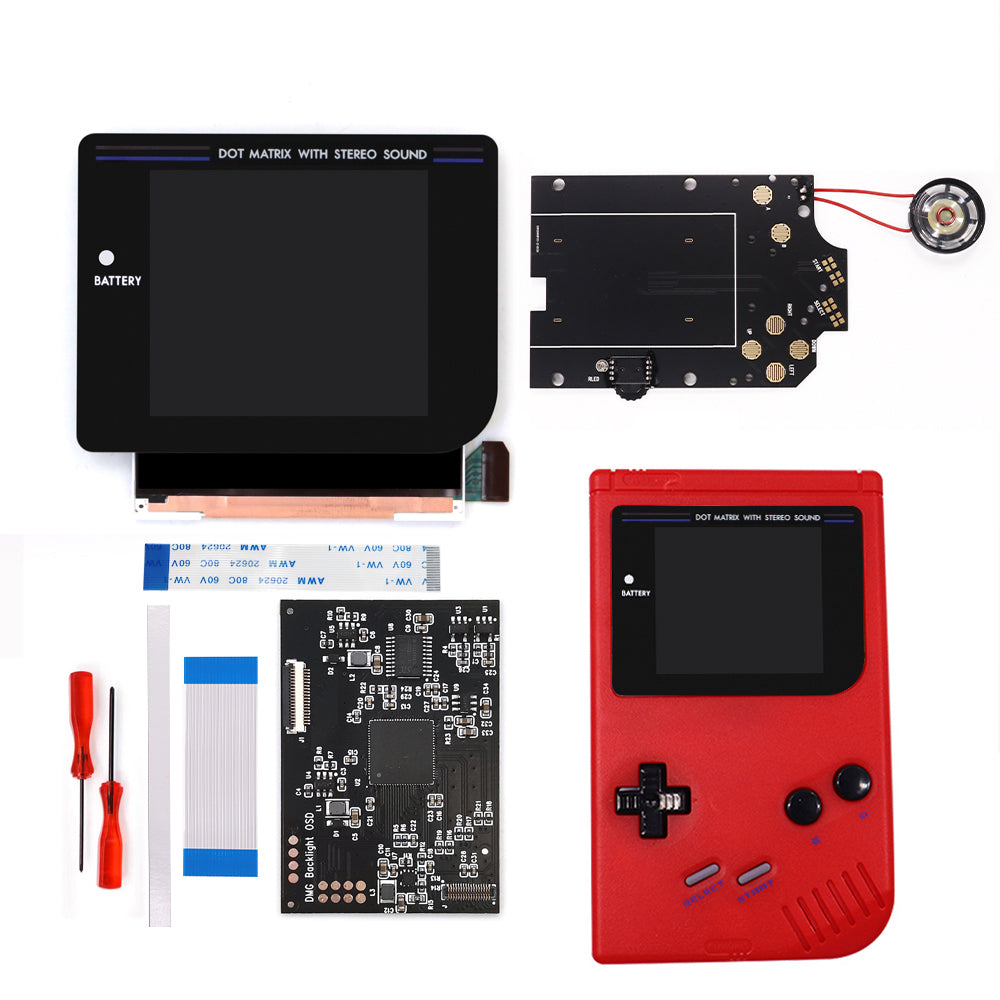 Black/White Laminated Q5 3.1 inches Larger Display HD IPS RIPS Screen OSD FRM For GBO DMG LCD Kits Housing Shell Case