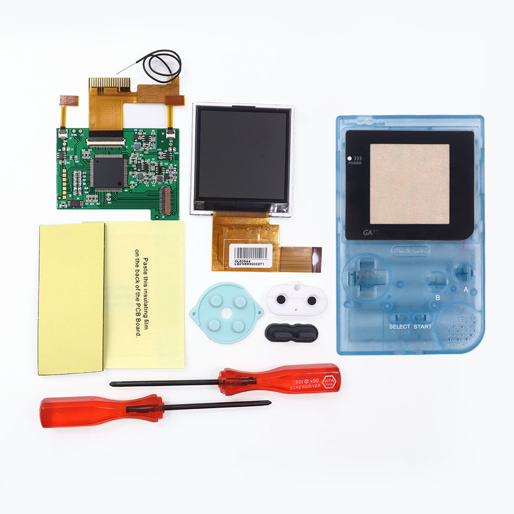 2.2 inch 8 Colors Changing Image GBP BackLight LCD Replacement Mod Kits HighLight Kits for GameBoy Pocket Console