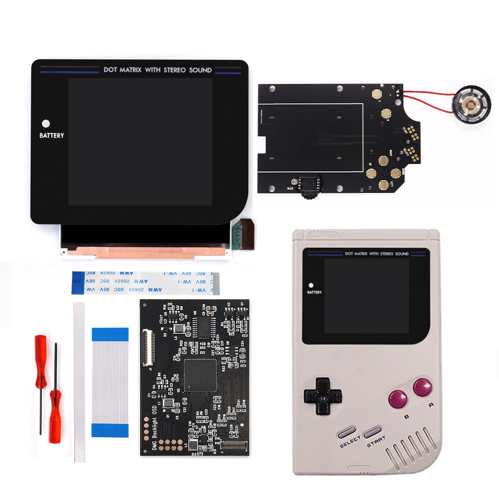 Black/White Laminated Q5 3.1 inches Larger Display HD IPS RIPS Screen OSD FRM For GBO DMG LCD Kits Housing Shell Case