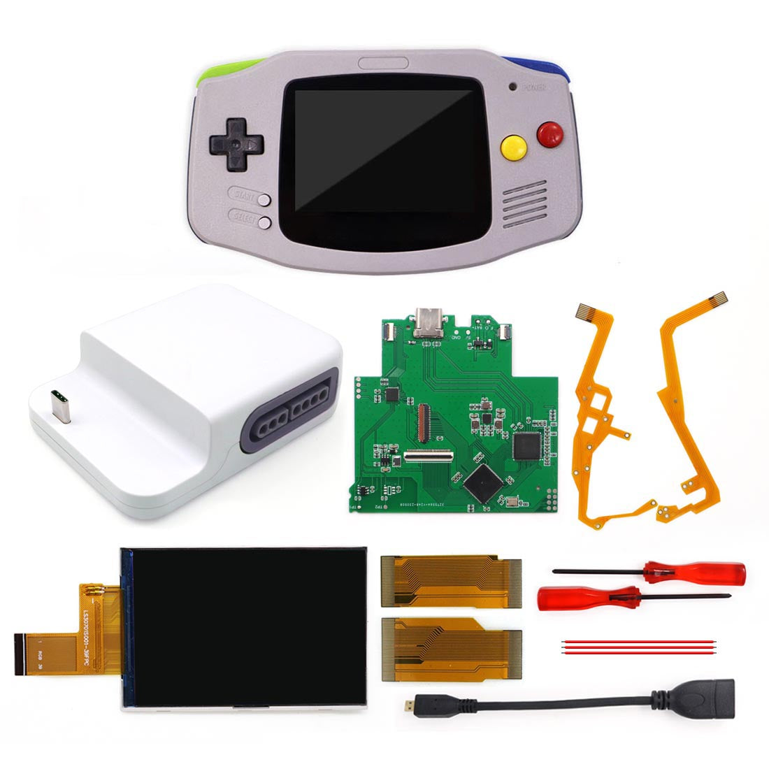 Newest Wireless 720P HDMI GBA Bluetooth Dock Kit V2 For Game Boy Advance GBA Support Bluetooth Wireless Controller