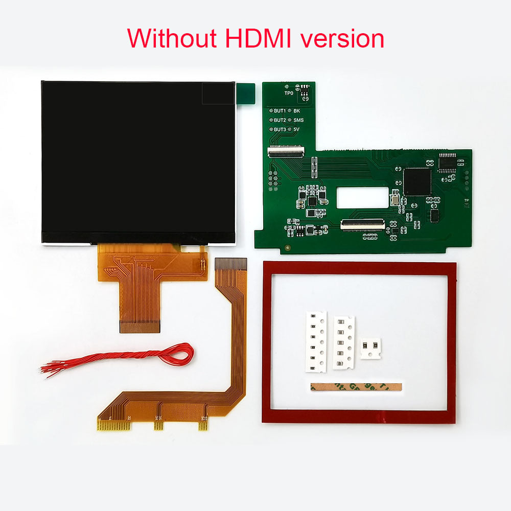 For Sega GG LCD Highlight Screen Kit 3.5" 640*480 Retro Pixel HD IPS Backlight LCD display For Game Gear Console TV HDMI Output