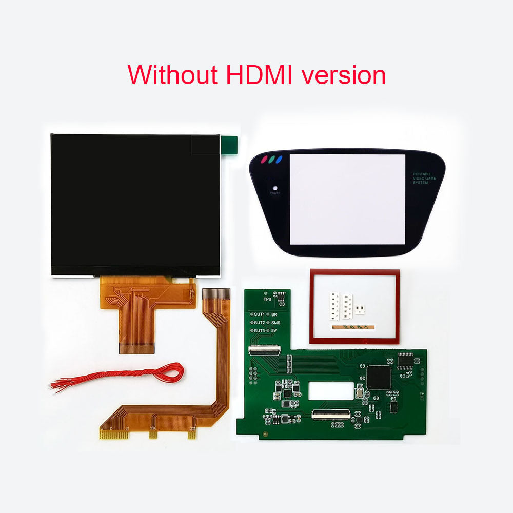 For Sega GG LCD Highlight Screen Kit 3.5" 640*480 Retro Pixel HD IPS Backlight LCD display For Game Gear Console TV HDMI Output