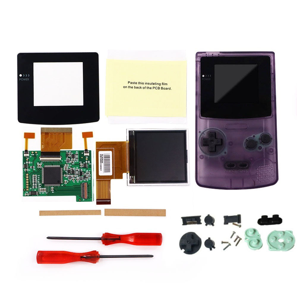 8 Color Mode GBC 2.2 inch LCD Screen Kits With 2 Sensor Adjustment Brightness Backlight Screen For GameBoy Color GBC