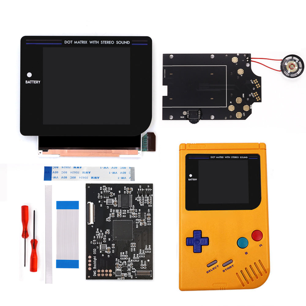 Black/White Laminated Q5 3.1 inches Larger Display HD IPS RIPS Screen OSD FRM For GBO DMG LCD Kits Housing Shell Case