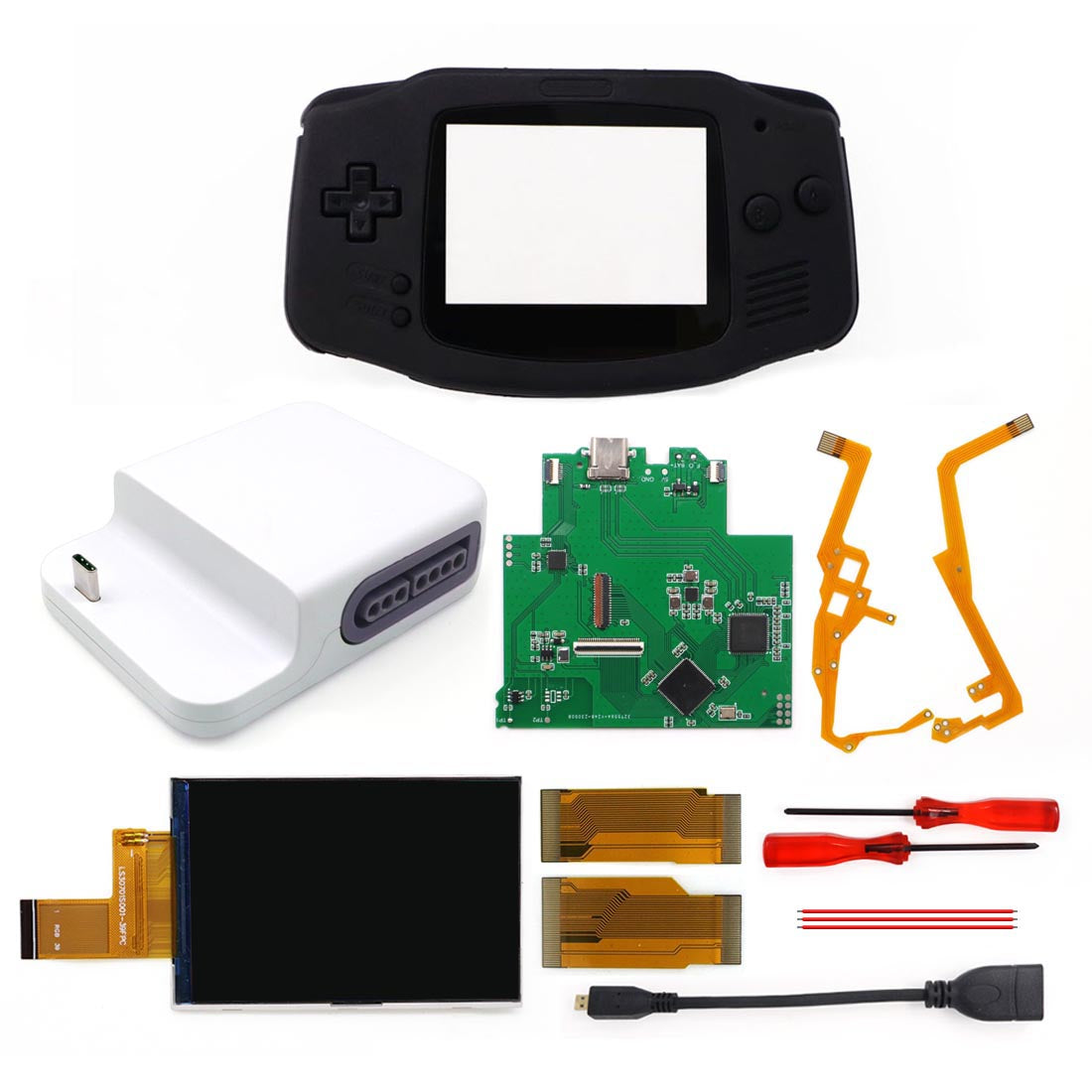 Newest Wireless 720P HDMI GBA Bluetooth Dock Kit V2 For Game Boy Advance GBA Support Bluetooth Wireless Controller
