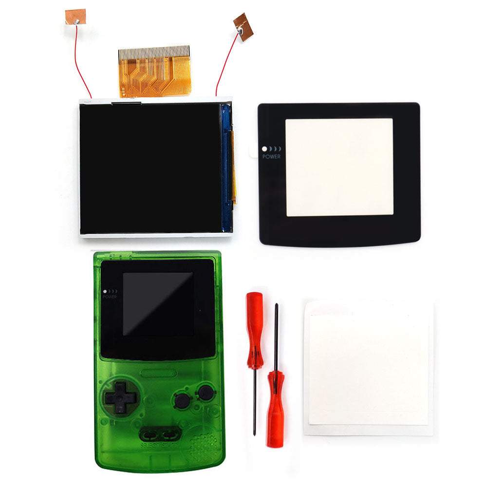 Real Drop In 2.45" GBC IPS Backlight Screen PCB Mod Kits Replacement Easy Installation OSD Pixel Effect For Gameboy Color