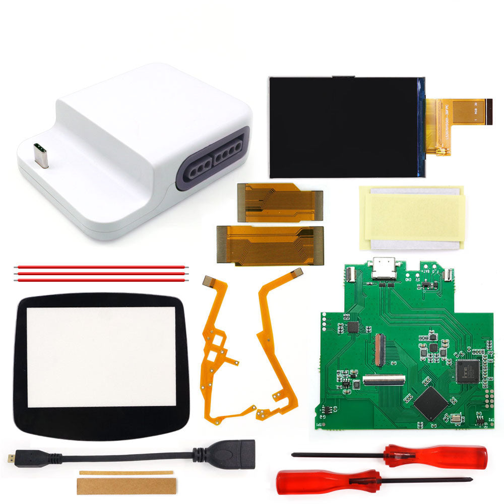 Newest 720P HDMI TV Dock Station GBA IPS LCD Mod Kits for Game boy Advance 32 PIn/40 Pin Support Play Games On TV