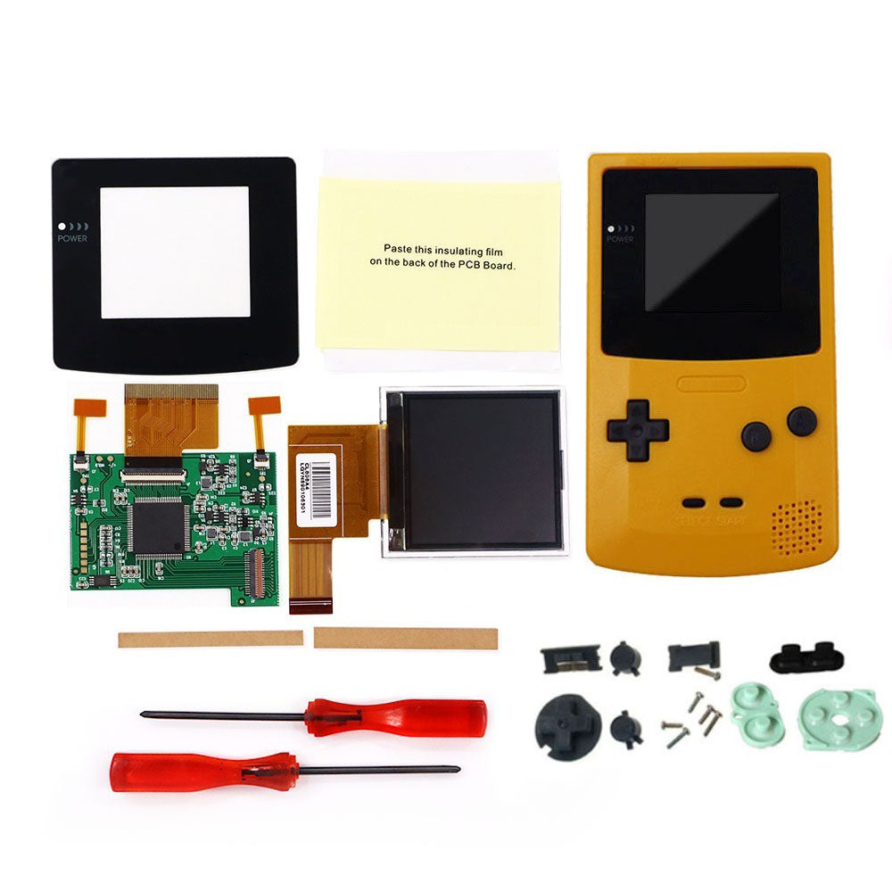 8 Color Mode GBC 2.2 inch LCD Screen Kits With 2 Sensor Adjustment Brightness Backlight Screen For GameBoy Color GBC