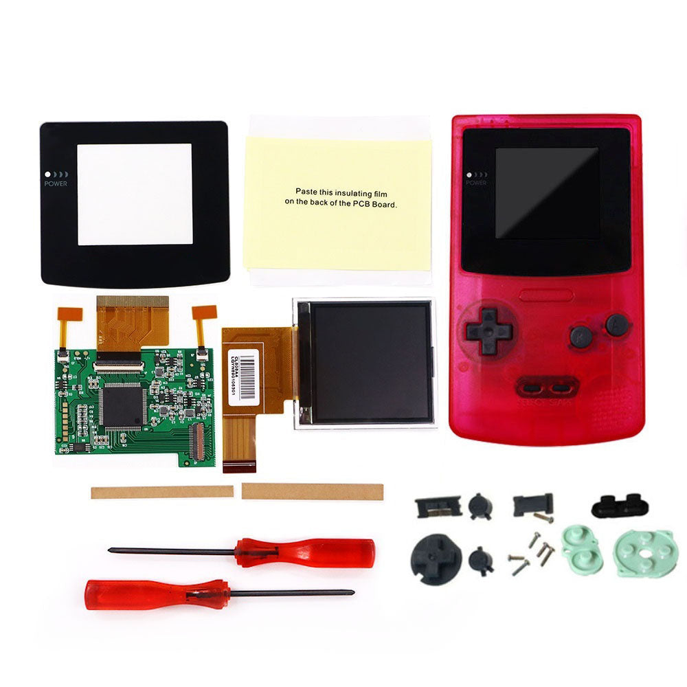 8 Color Mode GBC 2.2 inch LCD Screen Kits With 2 Sensor Adjustment Brightness Backlight Screen For GameBoy Color GBC