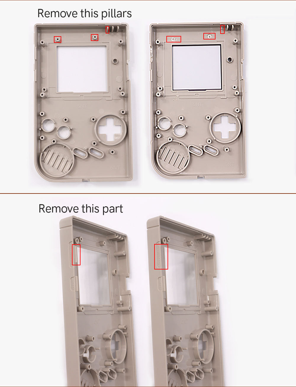 TV Version V5 GB DMG Screen Mod Kits OSD Menu RIPS 36 Color LCD Screen Kit For Game Boy GBO DMG Play on TV