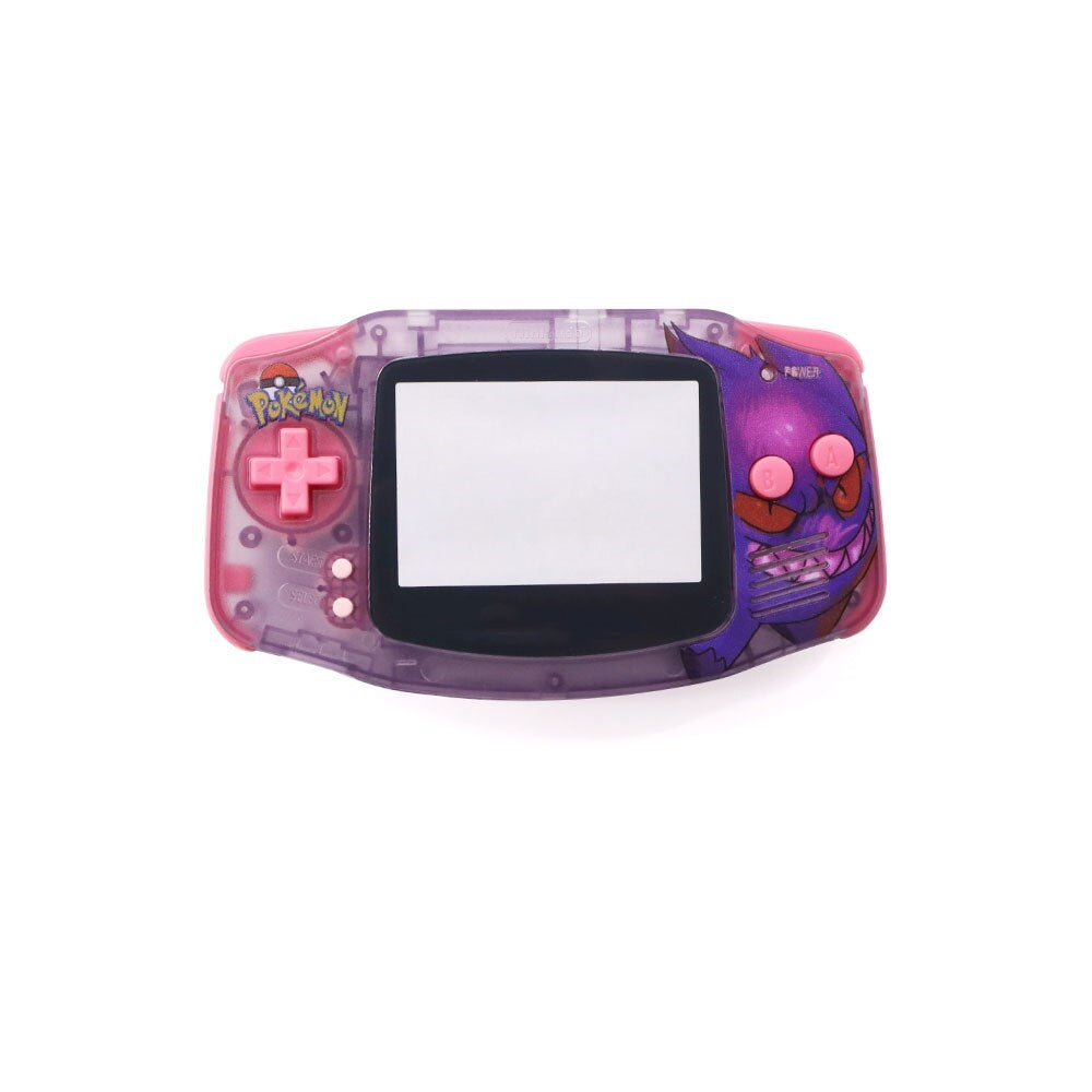 New UV Housing Shell For Game boy Advance GBA Console Replacement Plastic Case Full set Fits For Laminated V5 ,V2 Screen