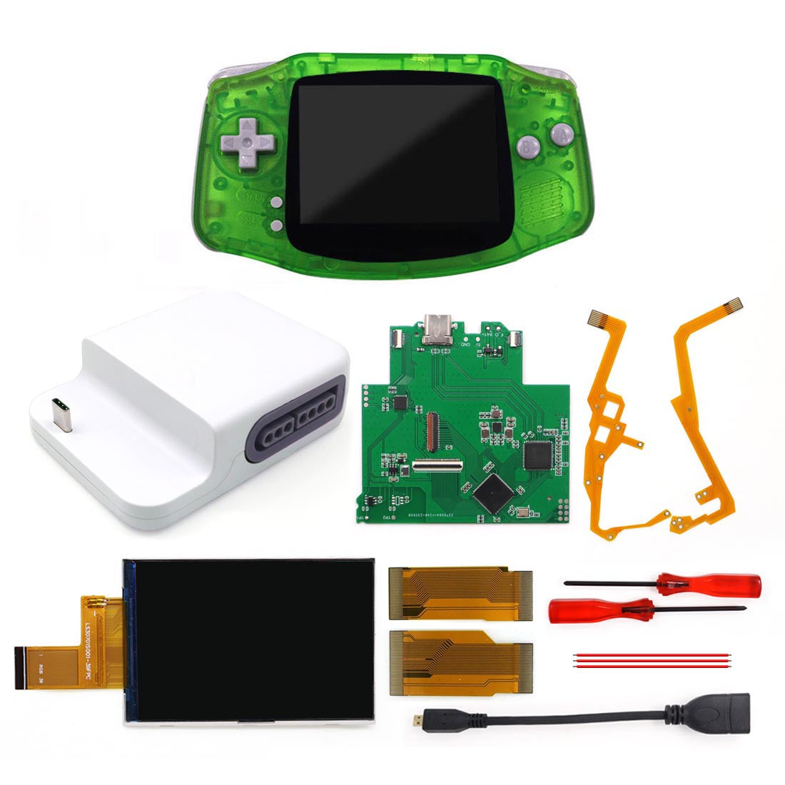 Newest Wireless 720P HDMI GBA Bluetooth Dock Kit V2 For Game Boy Advance GBA Support Bluetooth Wireless Controller