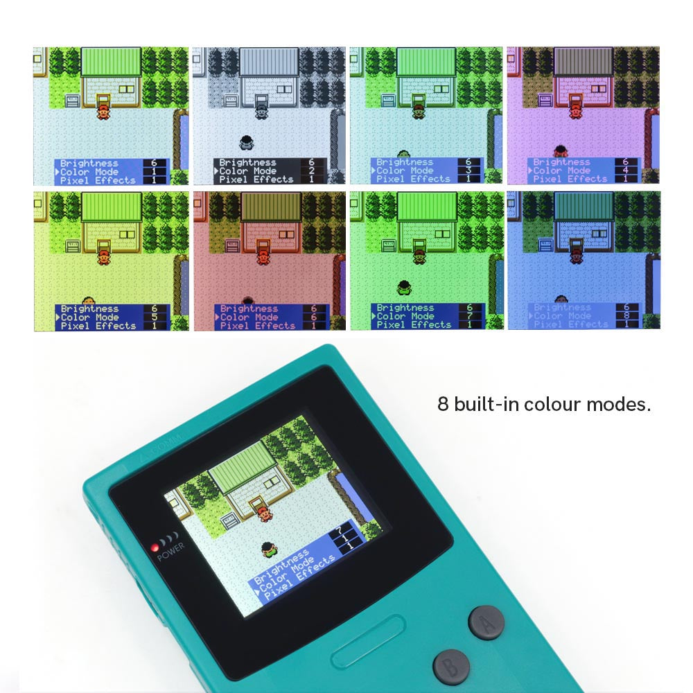 Real Drop In 2.45" GBC IPS Backlight Screen PCB Mod Kits Replacement Easy Installation OSD Pixel Effect For Gameboy Color