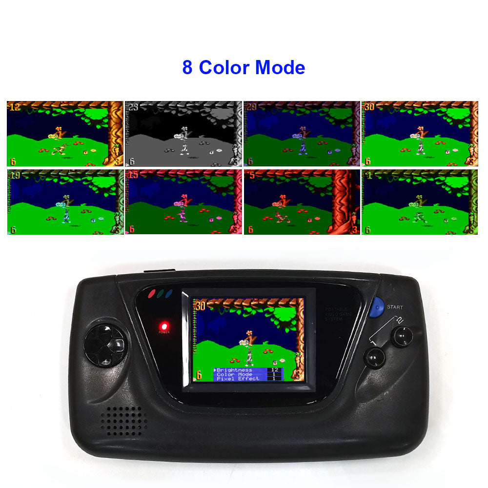 For Sega GG LCD Highlight Screen Kit 3.5" 640*480 Retro Pixel HD IPS Backlight LCD display For Game Gear Console TV HDMI Output