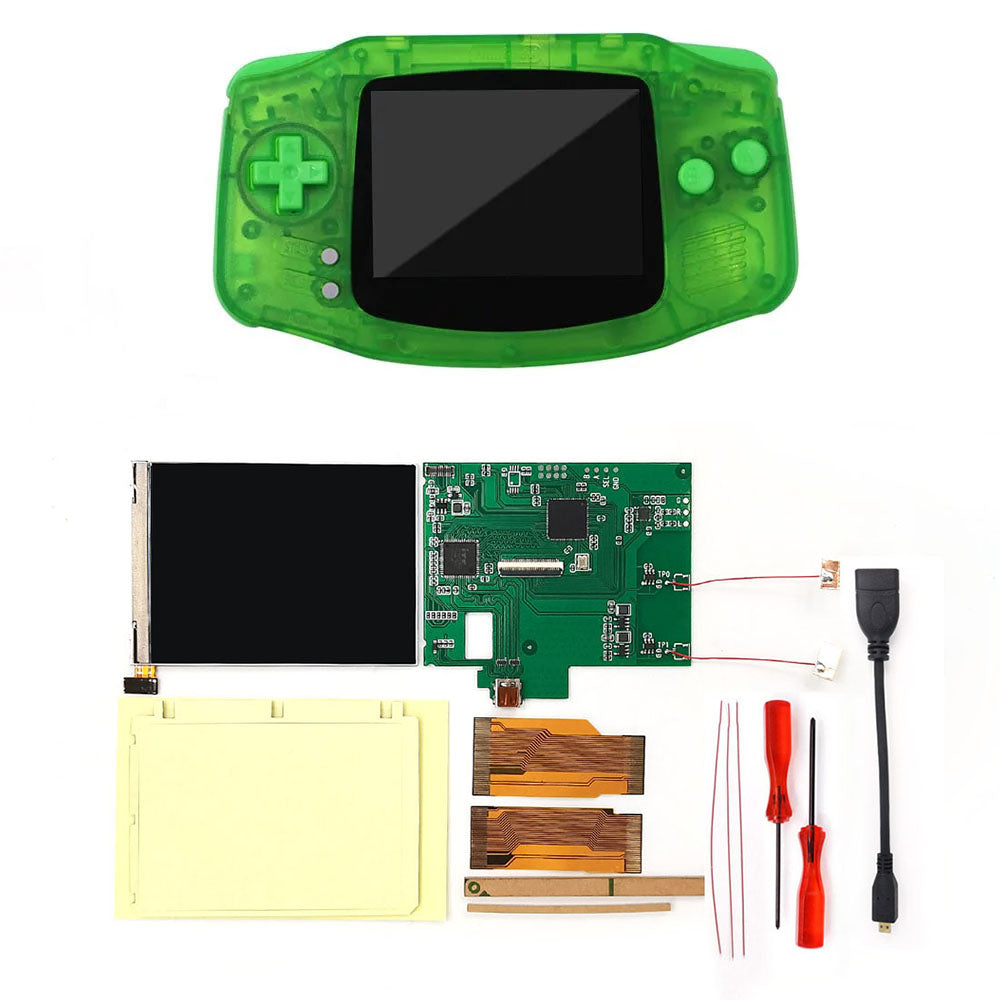 For GBA V2 IPS LCD HDMI Kits For Gameboy Advance GBA Screen Backlight Brightness Adjustable Play on TV