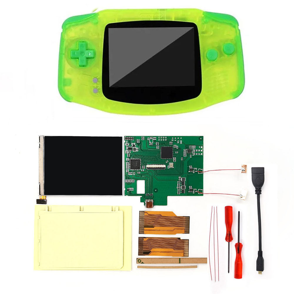 For GBA V2 IPS LCD HDMI Kits For Gameboy Advance GBA Screen Backlight Brightness Adjustable Play on TV