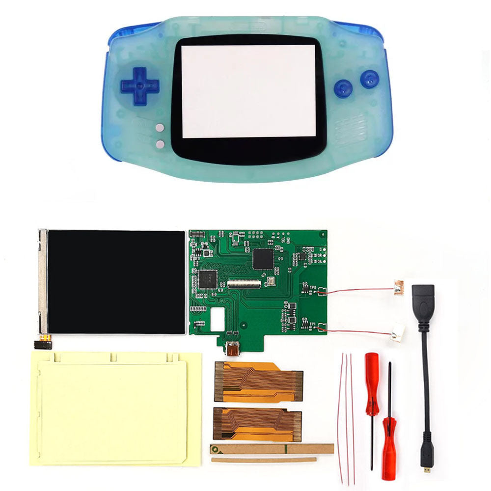 For GBA V2 IPS LCD HDMI Kits For Gameboy Advance GBA Screen Backlight Brightness Adjustable Play on TV