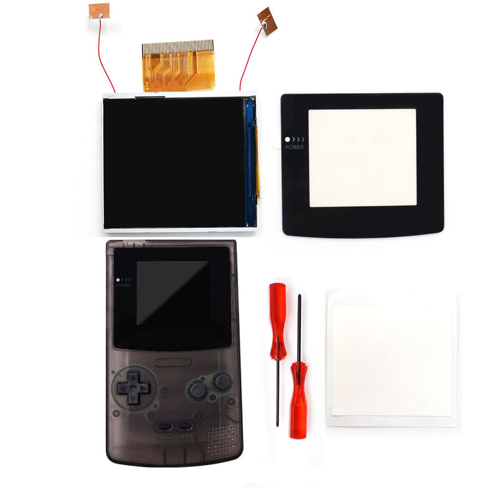Real Drop In 2.45" GBC IPS Backlight Screen PCB Mod Kits Replacement Easy Installation OSD Pixel Effect For Gameboy Color